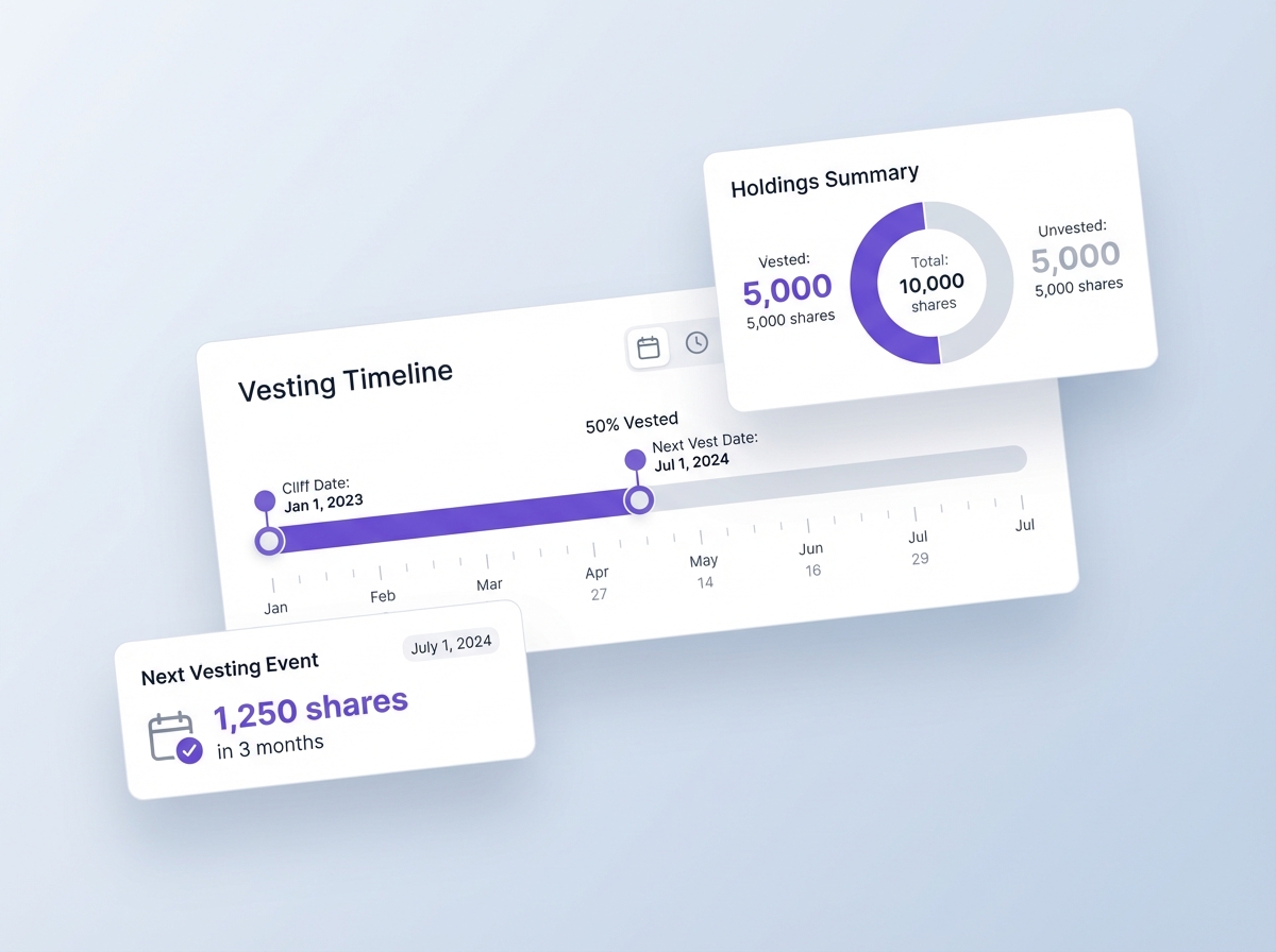 Vesting Progress You Can Follow